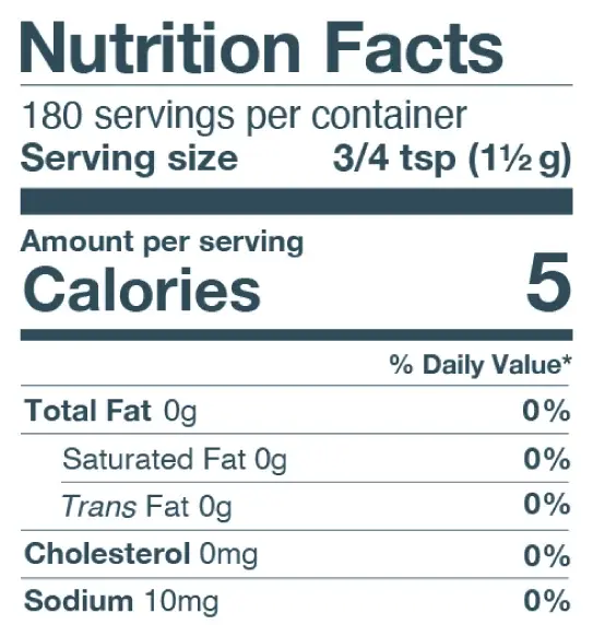 Purium Kamut Blend (Family Size) Supplement Facts label